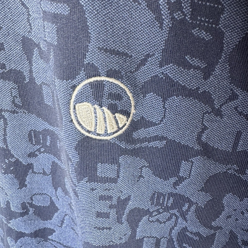 Peter Millar Guitar Jacquard Print Performance Polo Shirt Mens XL Musician READ - Picture 2 of 10